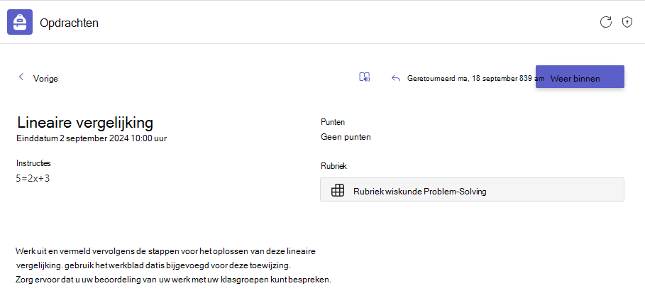Huiswerk