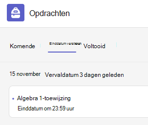 einddatum verstreken
