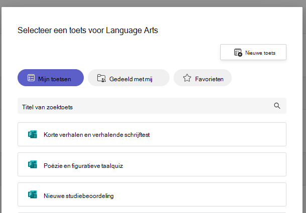 Schermopname van de toets.