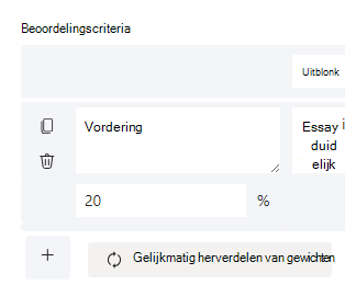 gewogen punten