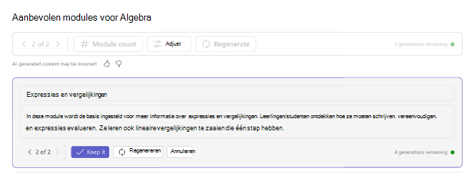 opnieuw genereren