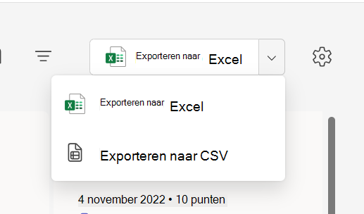 Schermafbeelding van exporteren.