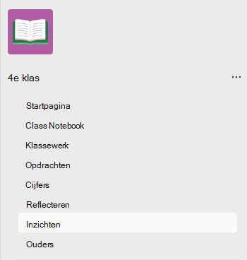 Schermopname met inzichten.