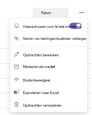 dialoogvenster Opties