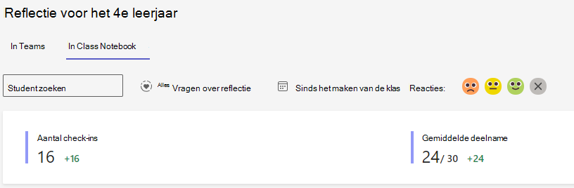 Schermafbeelding van reflectieopties.
