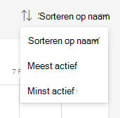 Schermafbeelding van sorteren.