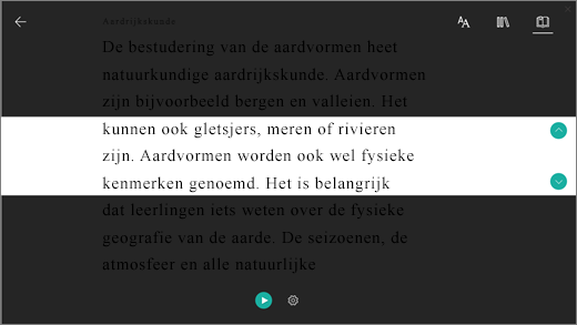 Schermopname van het pictogram Correesponding.