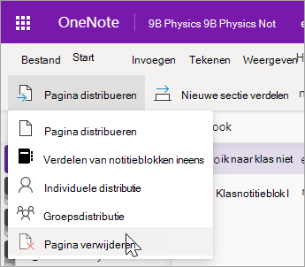 Selecteer Pagina verwijderen.