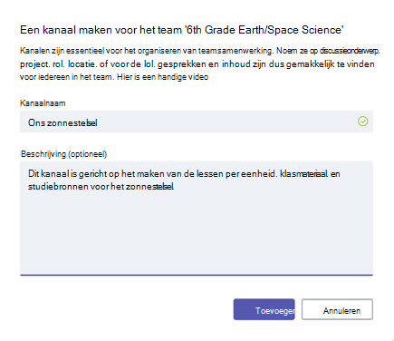 Kanaal maken