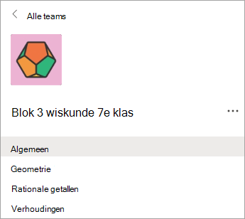 Kanalen in een klasteam van leerkrachten van groep 7.