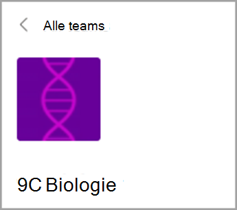 Terugkeren naar Alle teams.