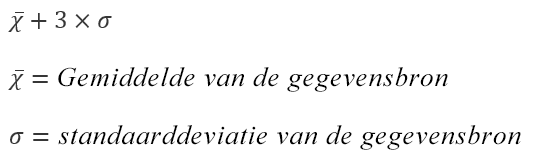 Formule voor optie Overflow bin