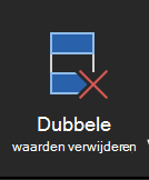 Excel voor Mac knop Dubbele waarden verwijderen