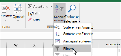 Huis > Sorteren & filterfilter >