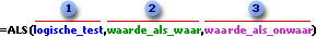 formule met de functie ALS
