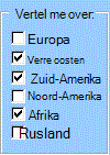 Voorbeeld van een besturingselement Selectievakje van de werkbalk Formulieren
