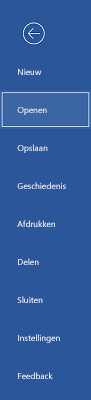 menu Bestand
