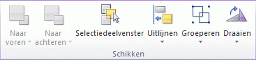 Schermafbeelding van de groep Schikken.