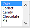 Sample list box