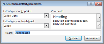 Nieuwe themalettertypen maken