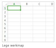 Nieuwe lege werkmap