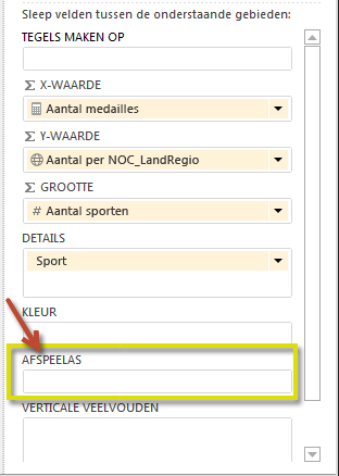 De AFSPEELAS in Power View