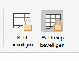 Werkmap beveiligen gemarkeerd in MacOS