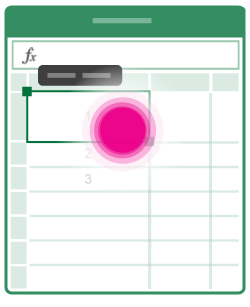 Menu Cel bewerken openen