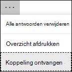Een optie voor een overzichtskoppeling ophalen in Microsoft Forms
