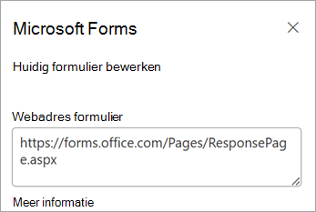 Huidig formulier bewerken selecteren