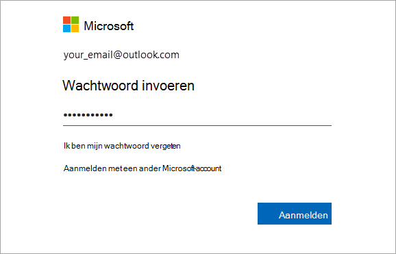 Voer uw wachtwoord in
