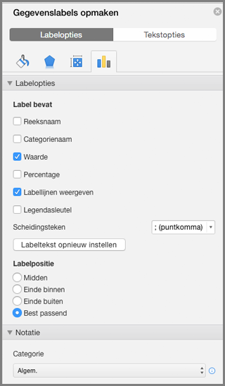 Classificatievelden in eigenschappen