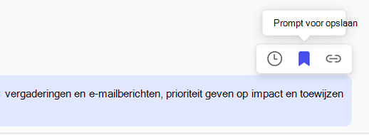 De prompthulpprogramma's met 'Prompt opslaan' geselecteerd.
