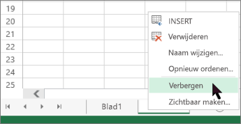 Veel werkbladen tegelijk zichtbaar maken