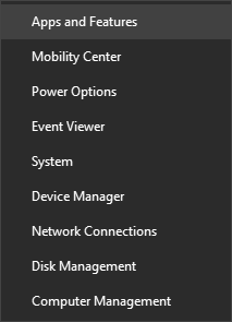 Schermafbeelding van Startmenu met apps en functies