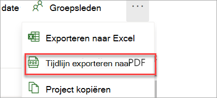 Exporteren naar PDF