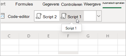 Toont Office-scripts