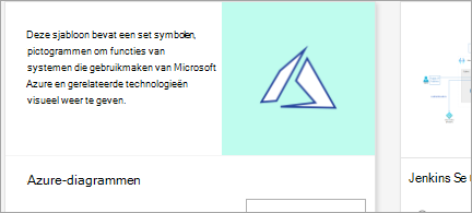 Toont sjabloon voor Azure-diagram