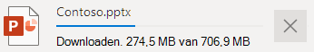 Bestand downloaden in OneDrive