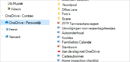 Bestandenverkenner openen met OneDrive-Personal geselecteerd