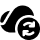 Pictogram OneDrive-cloud met synchronisatiepijlen