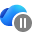 OneDrive-cloudpictogram met onderbroken symbool