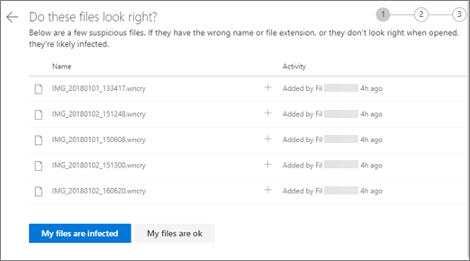 Schermopname van het scherm Deze bestanden zien er rechts uit op de OneDrive-website