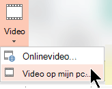Videovideo > op mijn pc selecteren