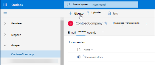Files onder Groepen