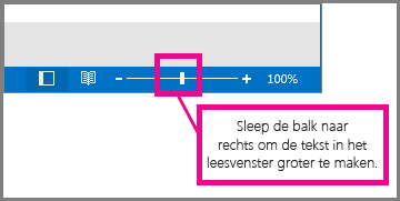 Sleep de balk naar rechts om in te zoomen.