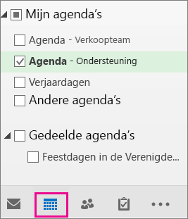 Kies de agendaweergave