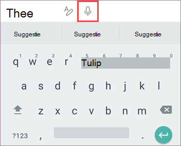 Tik op microfoon