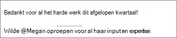 U kunt ervoor kiezen om alleen de voornaam van een persoon weer te geven