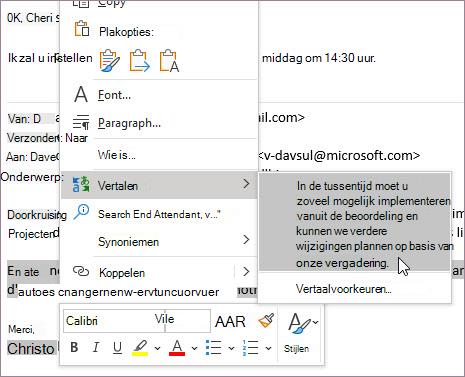 Vertalen tijdens het opstellen